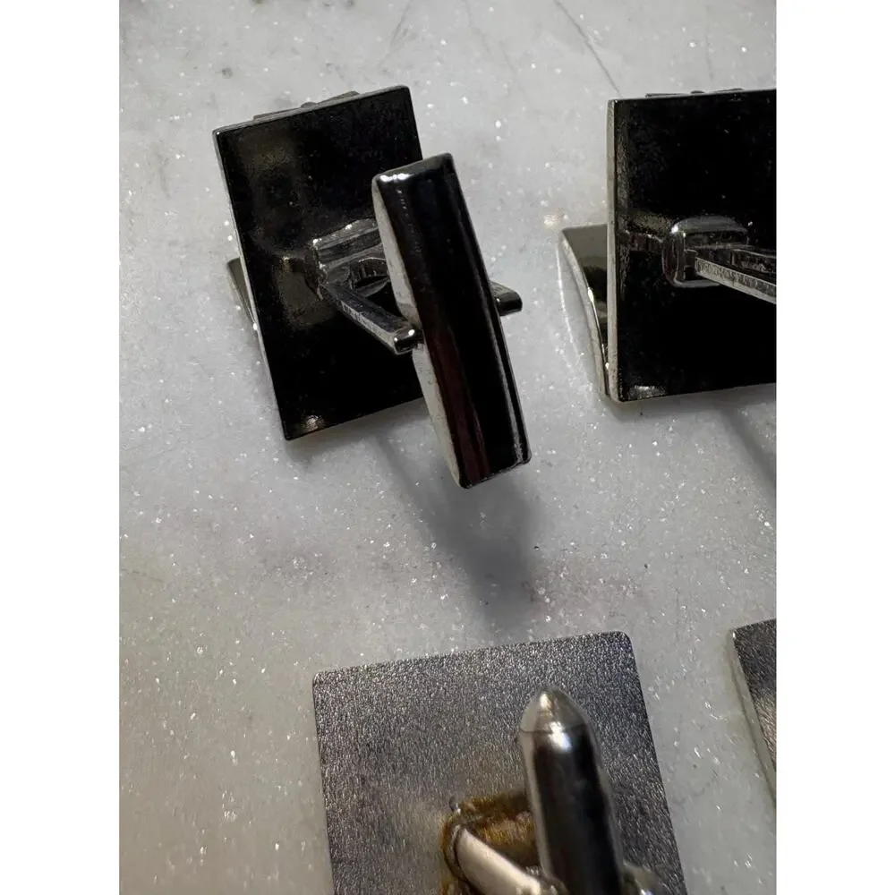 Vintage VTG Swank Cufflinks in a silver tone color